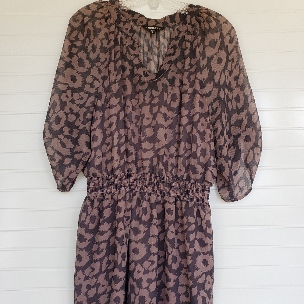 ⛔SOLD!!⛔ EXPRESS knee high sheer summer dress sz M
